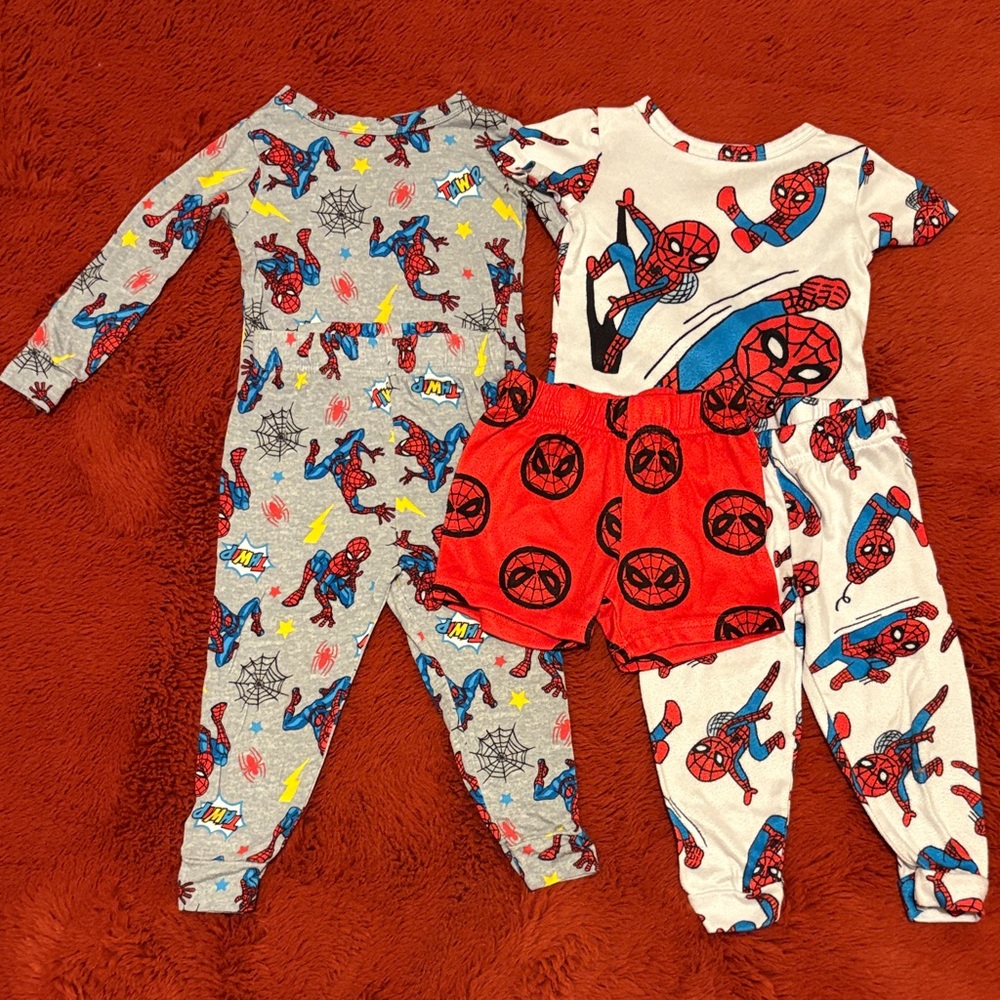 Spider-Man Red & White Kids Pajama Set
